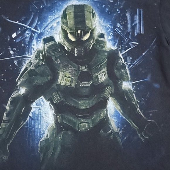 Halo 4 Master Chief Graphic Black Delta Proweight T-Shirt Small - Picture 1 of 8
